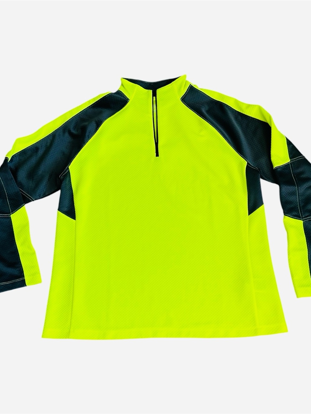 The Outfitters by Lands End Men's Neon Yellow Athletic long sleeve